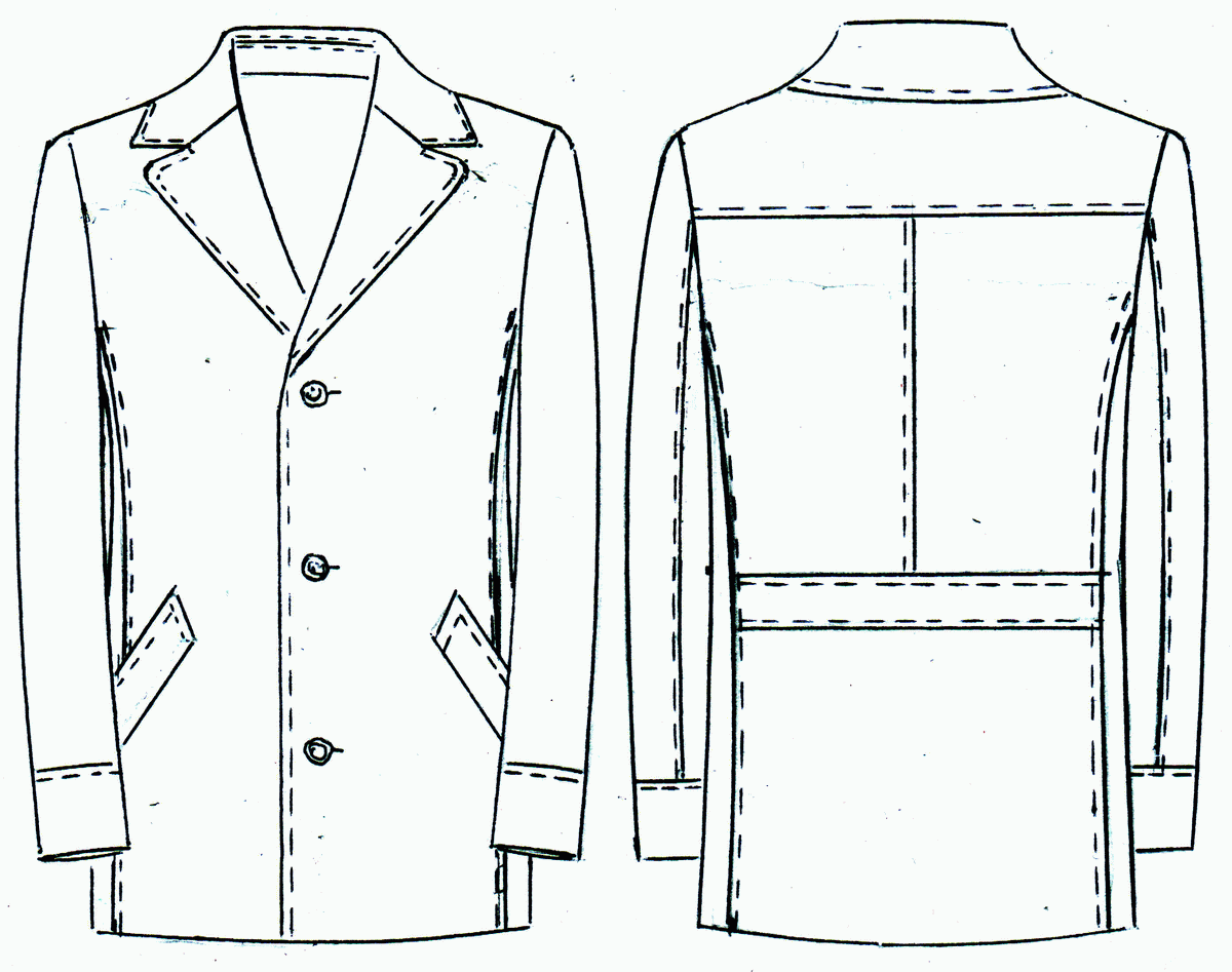 Моделирование мужского пальто